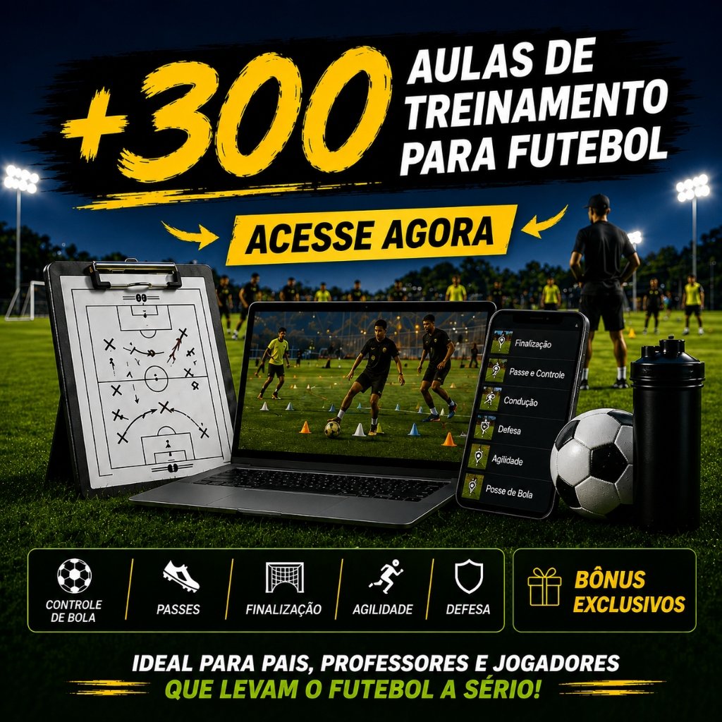 +300 Aulas de Treinamento para Futebol